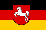 Flagge/Fahne von Niedersachsen