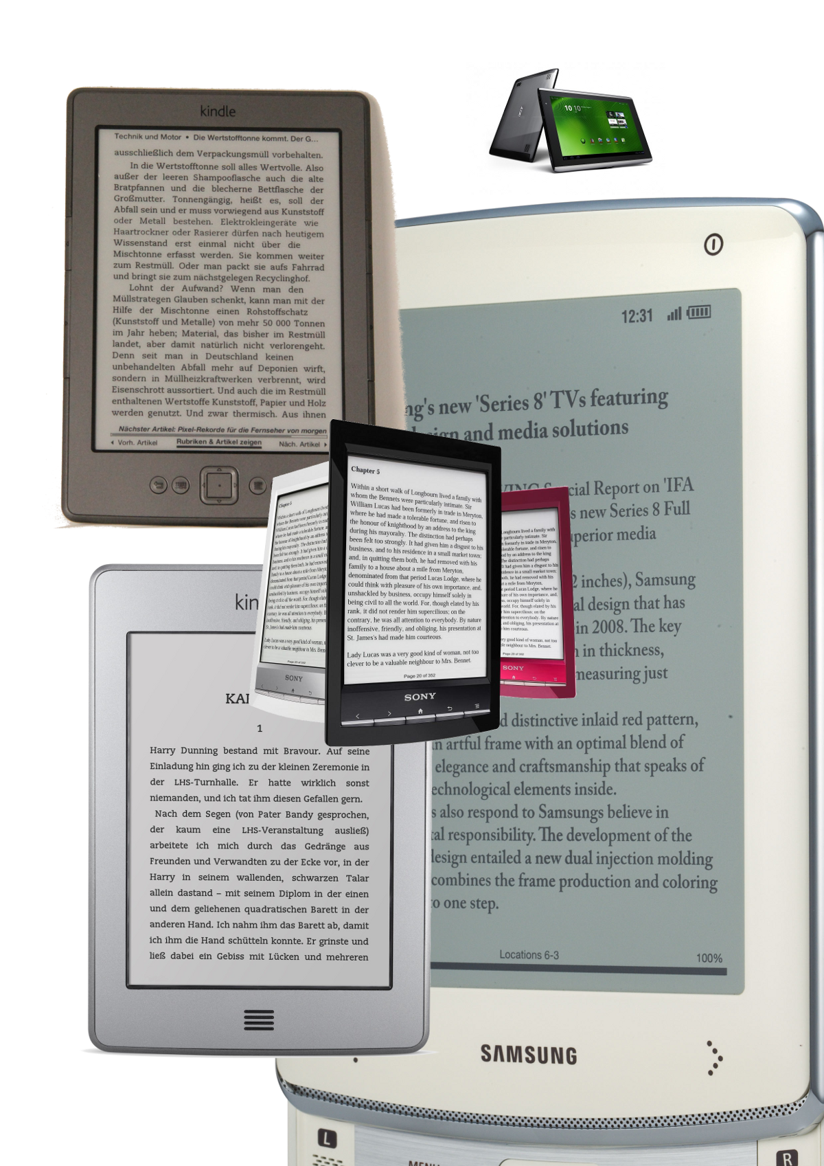 EReader wie Kindle oder iPad für digitale Bücher und offline)?