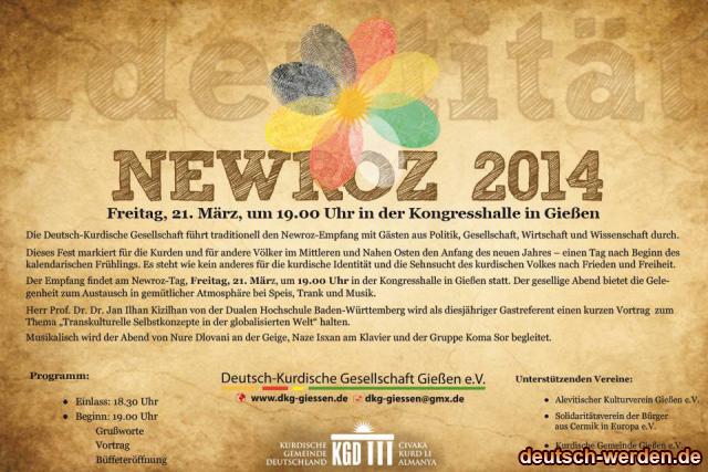 Kurdische Gemeinde Deutschland - Gießen Newroz 2014