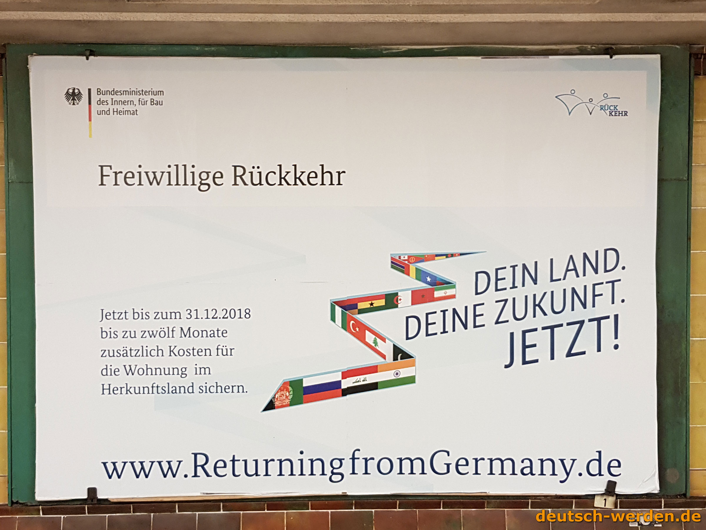 Returning from Germany - Geld für freiwillige Rückkehr