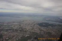 Lissabon, vom Flugzeug aus